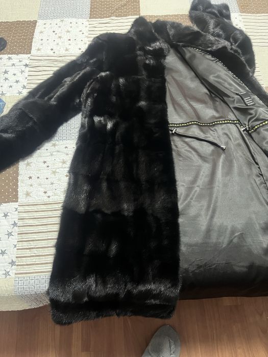 Шуба норковая черный брилиант