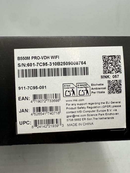 Placa de baza MSI B550M PRO-VDH Wifi Sigilata
