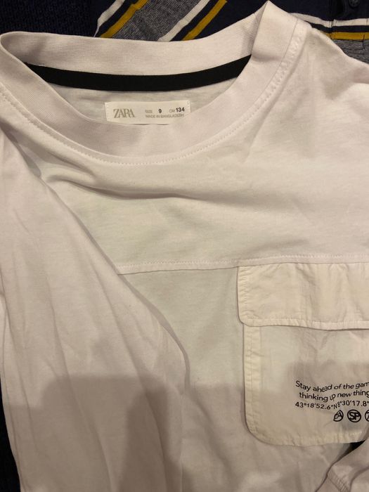 Ser pluover, bluză polo, maieu Coccodrillo+bluză Zara băieți 10-11 ani