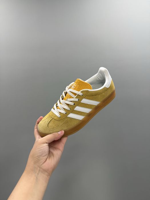 adidas кеды Gazelle Indoor Collegiate, yellow/white