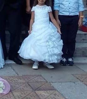 Детска булчинска рокля с болеро