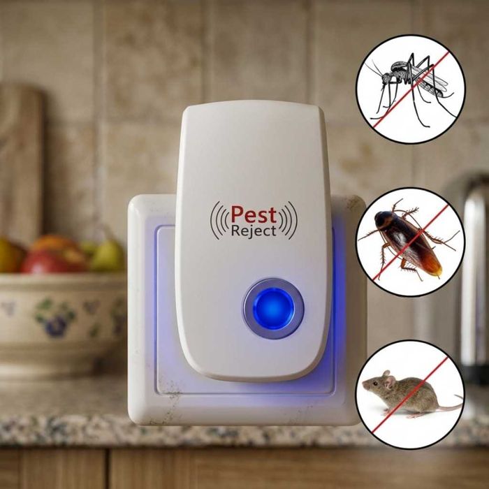 Ултразвуков репелент Pest Reject – Ефективна защита от гризачи и насекоми без химикали