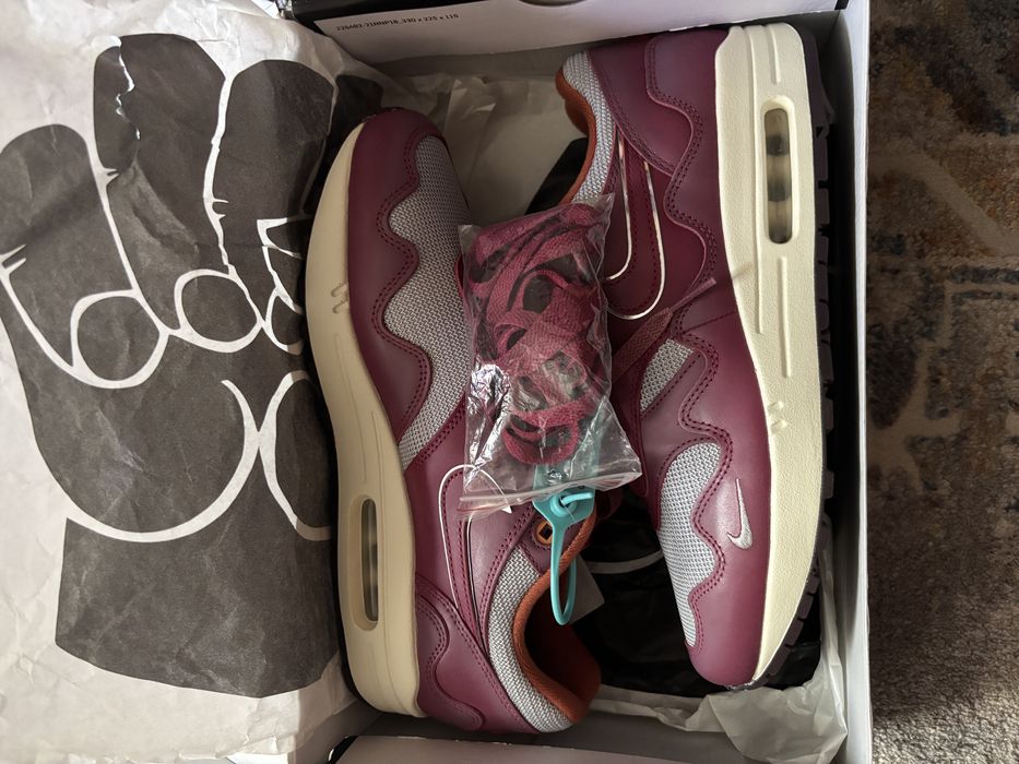 Nike Air Max 1 Patta Night Maroon | Оригинал