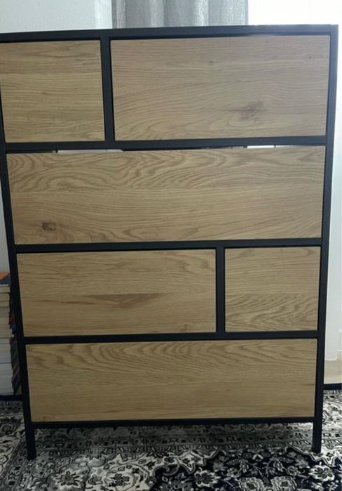 Vand comoda mdf cu structura metalica: 70 l, 95 H, 40 adancime