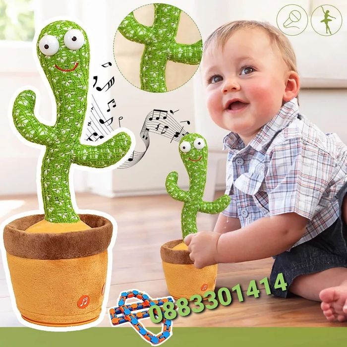 Кактус играчка Танцуващ кактус Пеещ кактус на български език Повтаря в