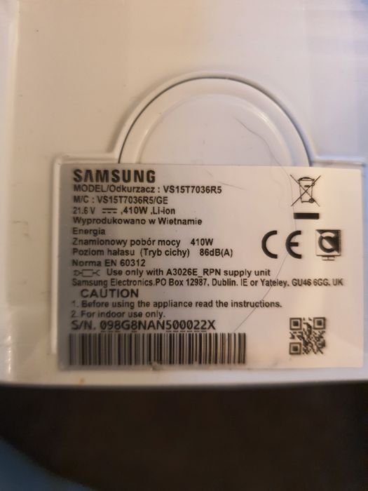 Aspirator vertical Samsung