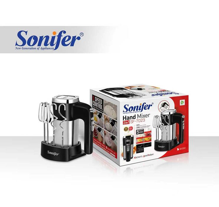 Электрический ручной миксер  500W Sonifer SF-7023 mi15