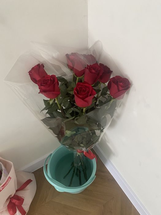 Цветы розы длинные