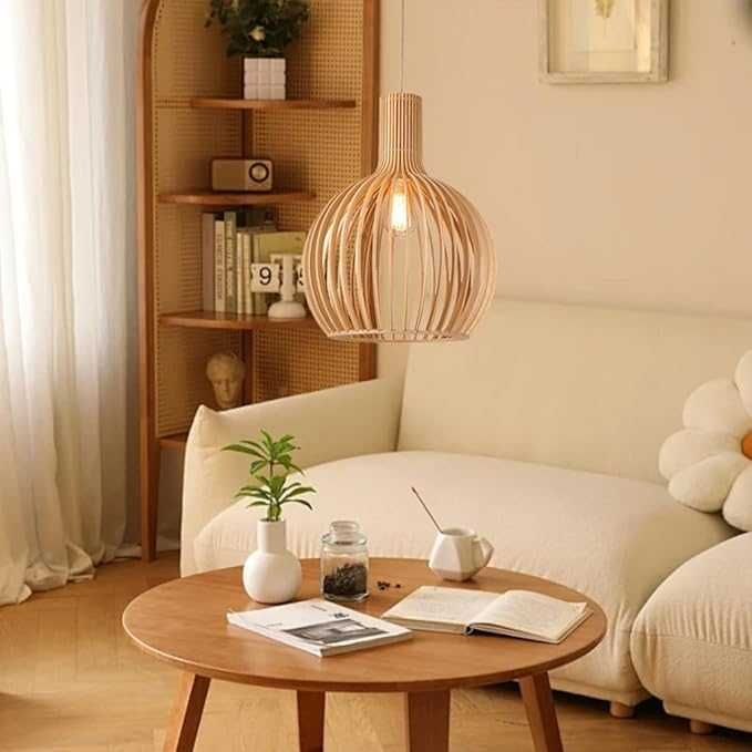 Ретро бамбуково дърво Индустриална висяща скандинавски стил, винтидж