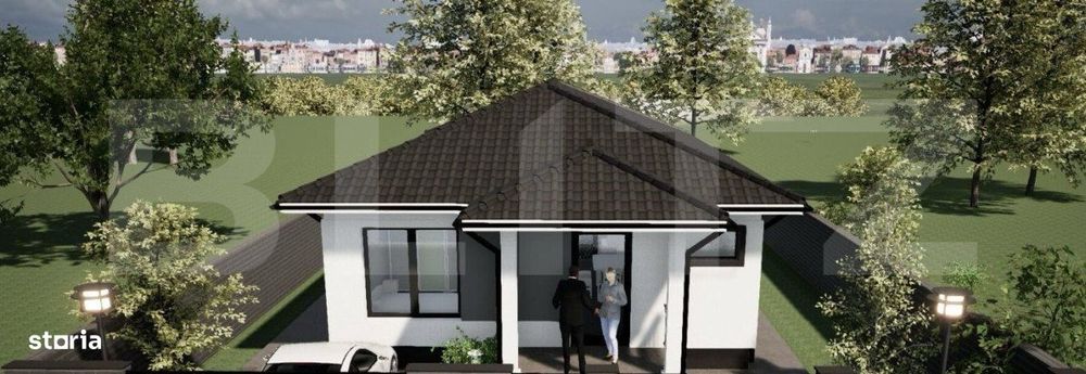 Casa individuala la cheie, 3 camere, teren 540mp, zona Dealul Furcilor