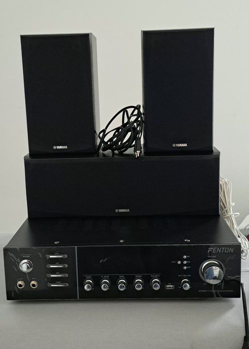 Sistem Yamaha  central NS-C51, doua difuzoare NS-B51 si Fenton AV320BT