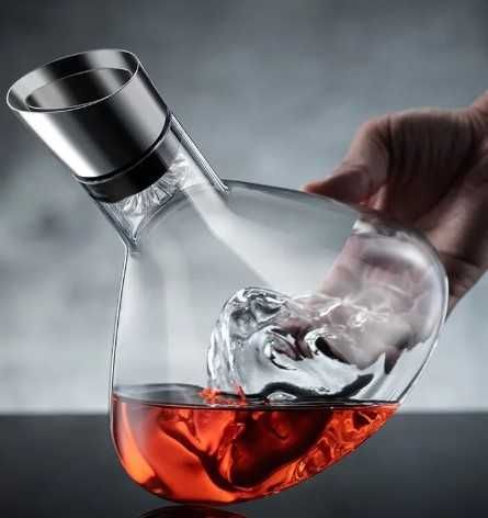 Декантер - бутилка за вино и уиски с 3D планина