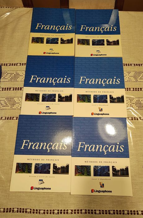 Курс френски LINGUAPHONE, начинаещи до напреднали, 6 учебника и 12 CDs