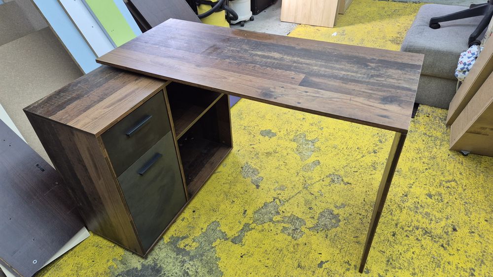 Birou Doris stejar inchis si negru