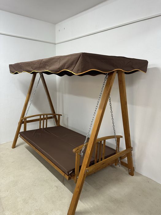 Люлееща се пейка 2в1, холивудска люлка Outsunny