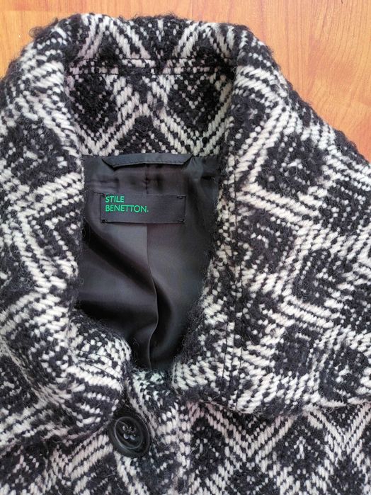 Дамско вълнено палто United Colors of Benetton, р-р 40 (итал.), 36-38