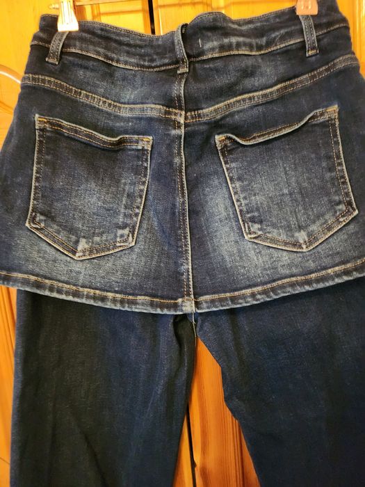 Дамски дънки с поличка