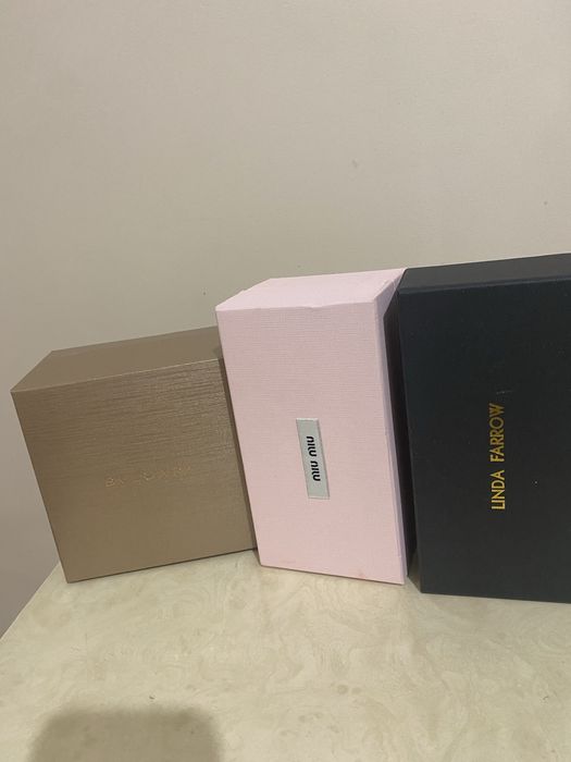 Коробки пустые брендовые linda miumiu