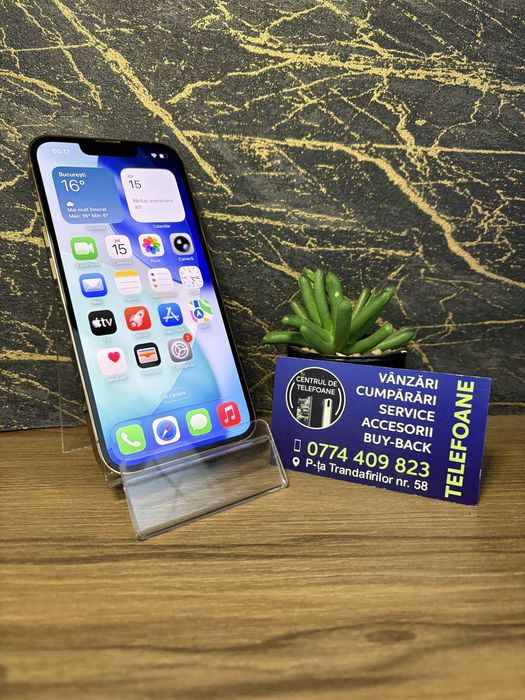 Iphone 13 Pro Gold 128 Gb / Garantie 2 ani Centrul de Telefoane / Rate