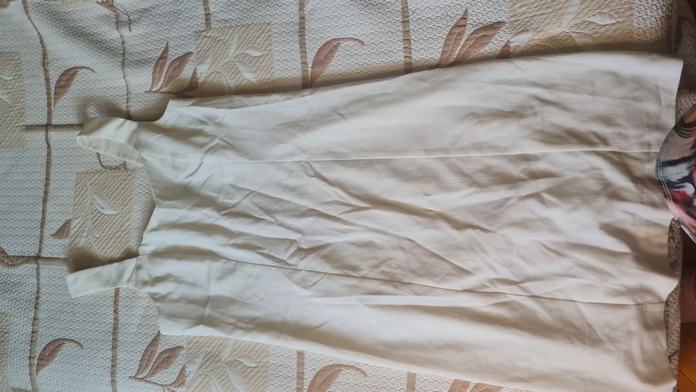 Розова рокля - риза и кремава лятна рокля