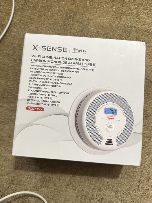 alarmă senzor Wi-Fi combinată pentru fum și monoxid de carbon