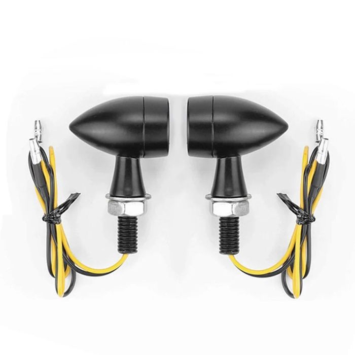 Set 2 semnalizari LED mini glont negre A880