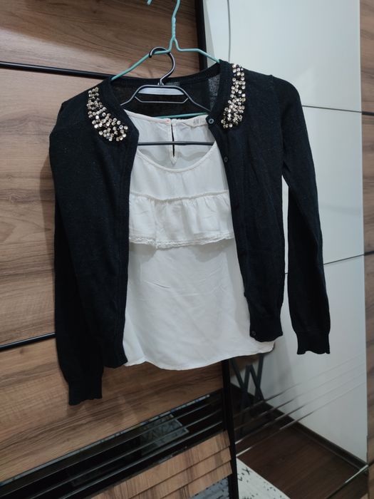 Лот от Пола, жилетка и блузка- размер 146/152