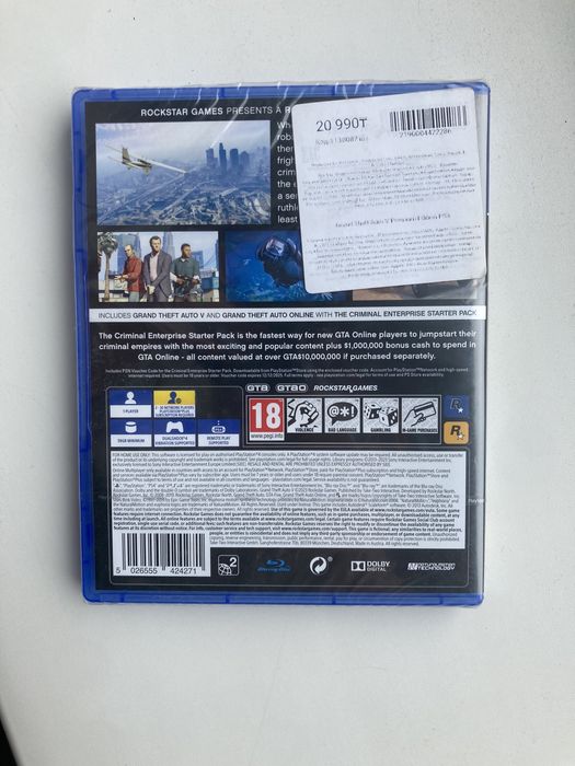 Диски с играми на PS4 (MK11, GTA5)