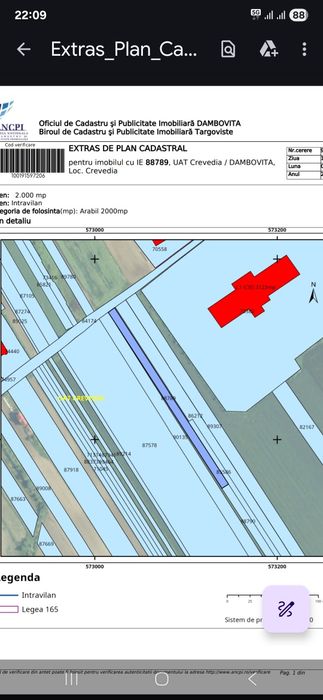 Teren intravilan In Crevedia