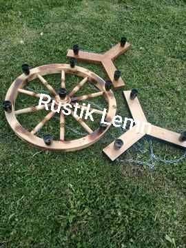 Lustre rustice din lemn
