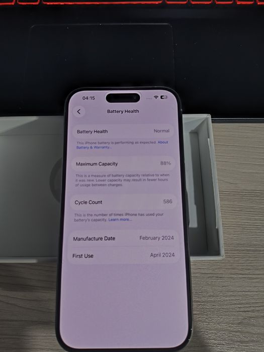 iPhone 15 Pro Holati Ideal