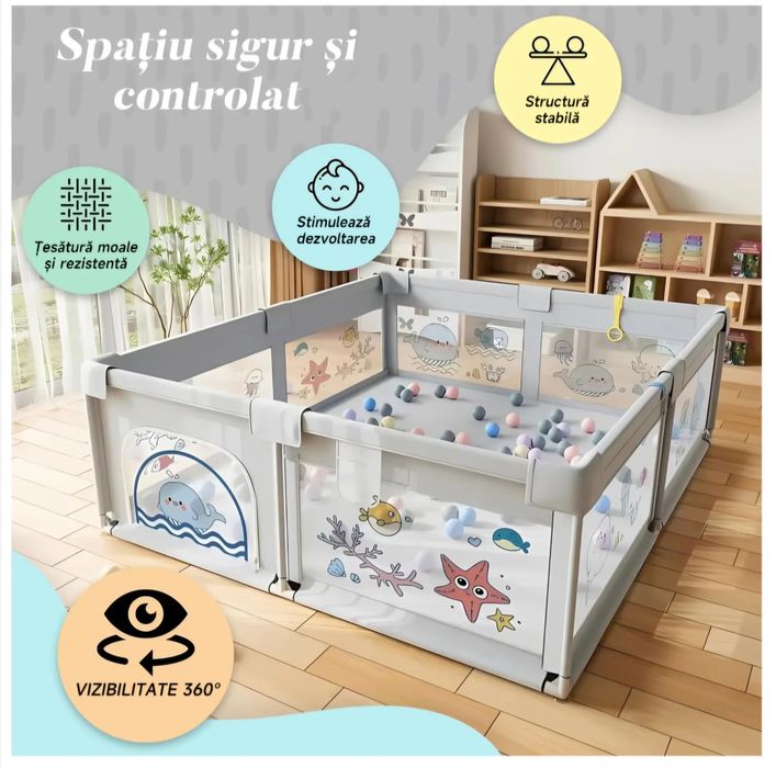 Детска кошара за игра 150х180 см