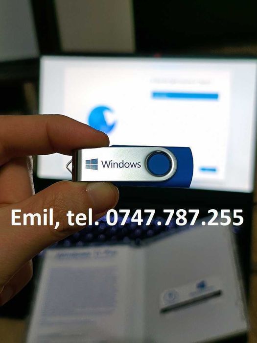 Stick bootabil instalare Windows 7, 8, 10, 11 Pro și Office cu licență originală!