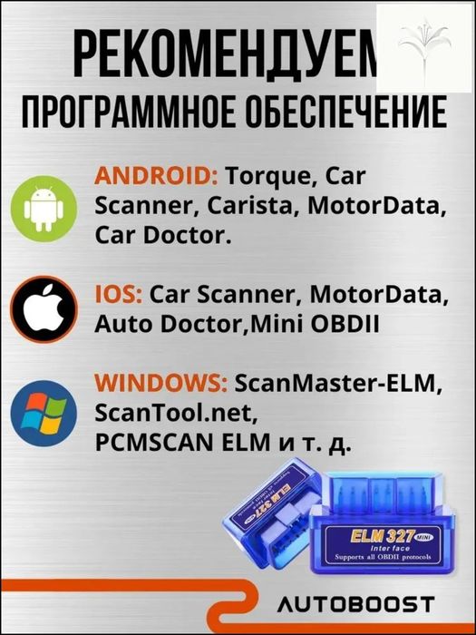 Авто сканер ELM 327 V 2.1
