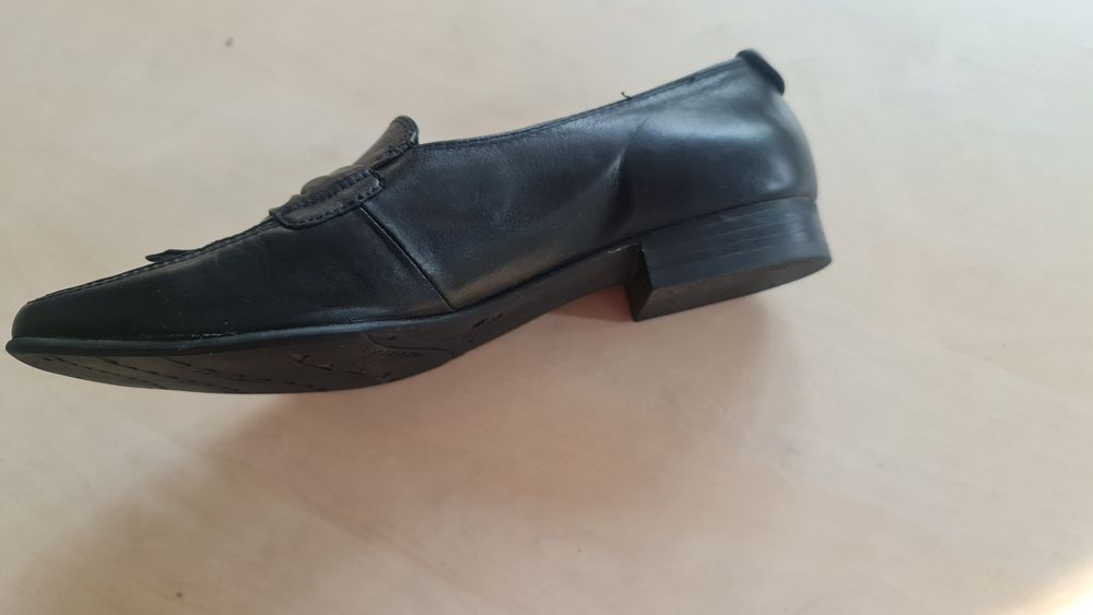 Pantofi dama/fete/copii, marime 36, noi din piele naturala neagra