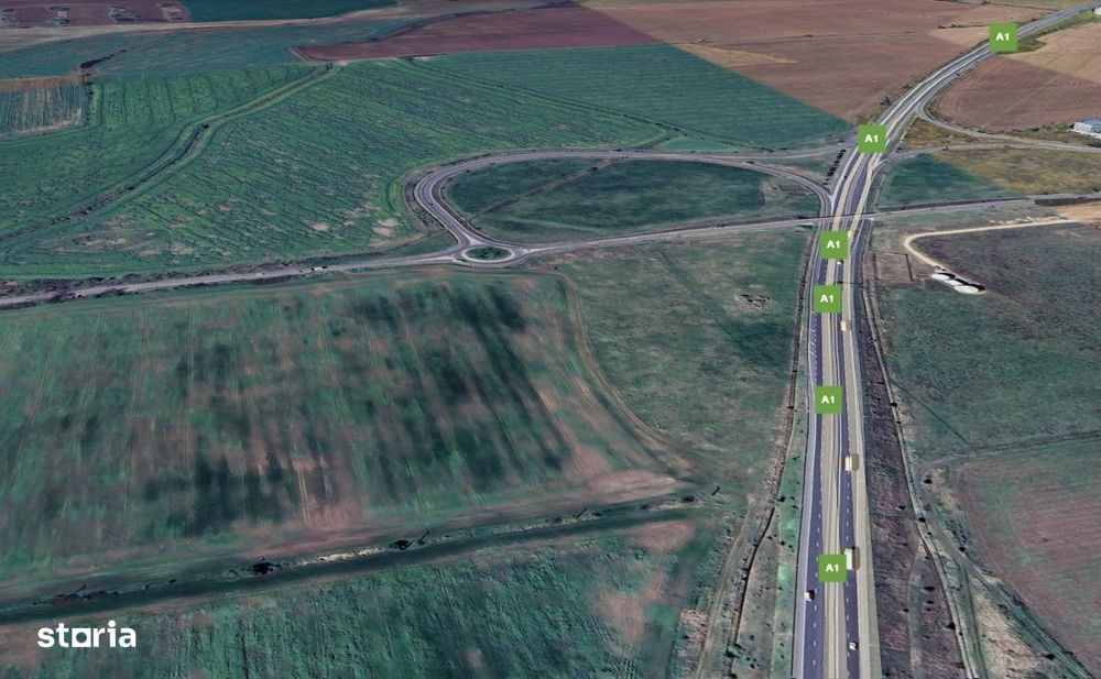 Teren intravilan cu potenzial Arad Sud, DN69, A1, Spălătorie, Service.