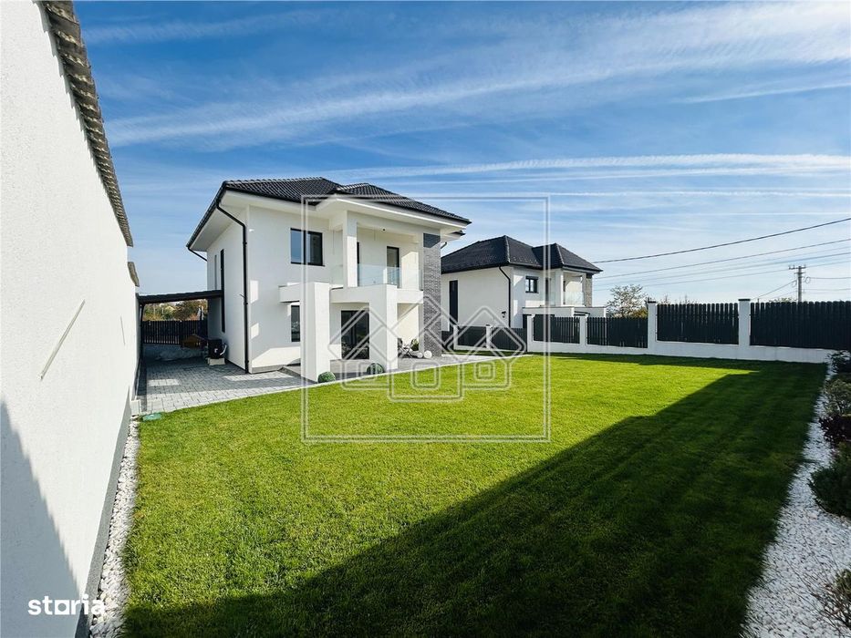 Casa individuala, constructie noua, finisata la cheie, teren 500