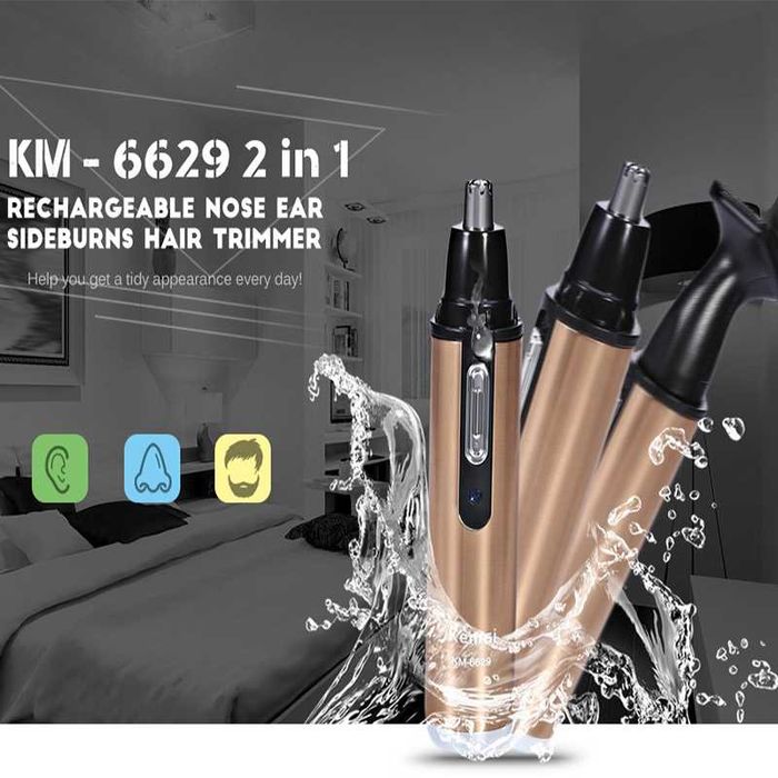 Тример за нос и бакембарди 2в1 Kemei KM-6629