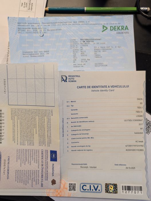Dacia Logan Mcv  Euro6 2018 Garantie 1an