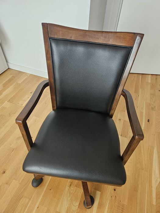 Scaun rotativ piele naturala