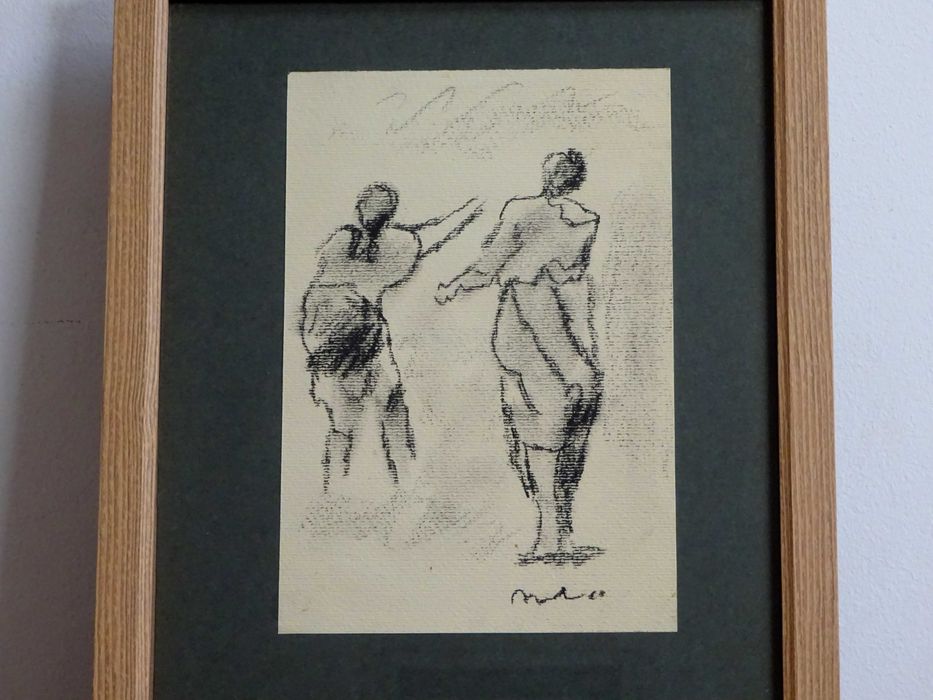 Corneliu Baba, ’Taranci’ | Tablou vechi, carbune pe hartie