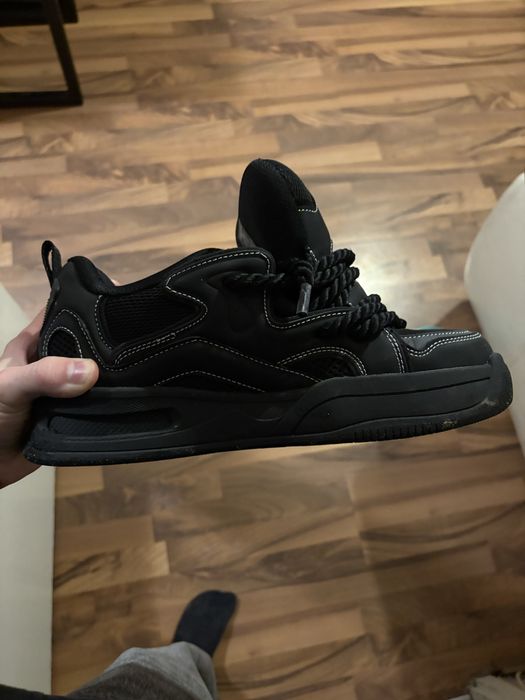 (Lanvin dupe) Zara chunky rope skate sneakers black Y2K