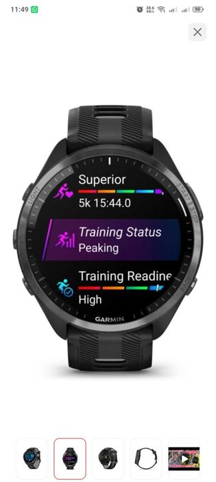 Смарт-часы Garmin Forerunner 965 черный