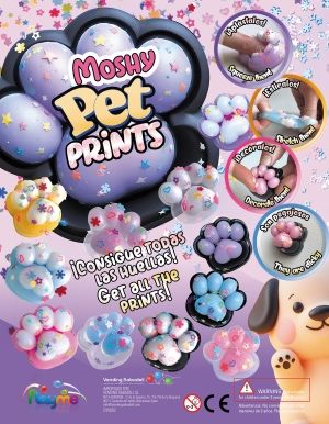 Капсули с играчки 55 мм котешки лапички