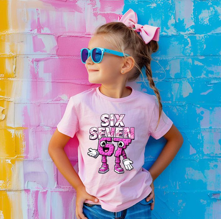 Детска тениска с 6 7 Six Seven