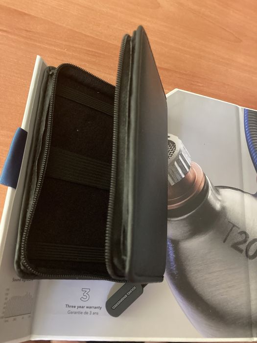 Слушалки с микрофон RHA - T20, hi-fi, сиви