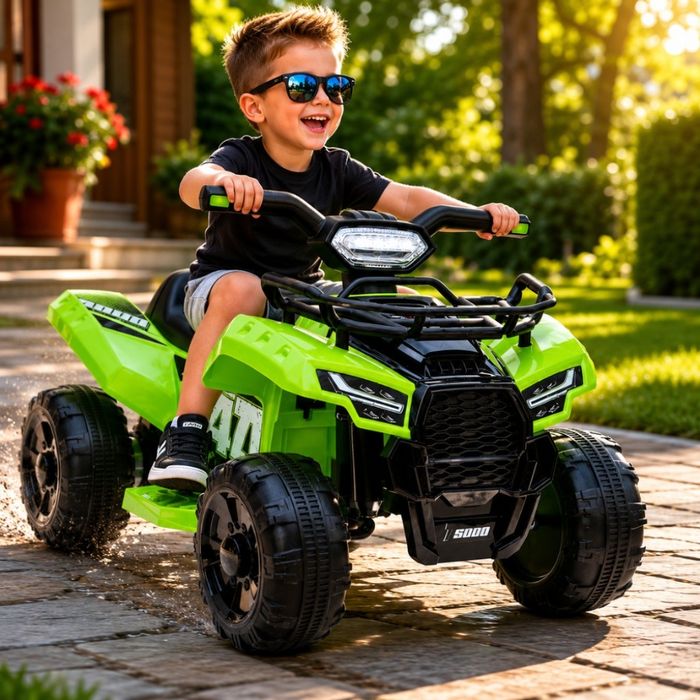Детско акумулаторно ATV NV-J320 6V – LED светлини, USB музика и офроуд приключения за деца 1.5–4 години