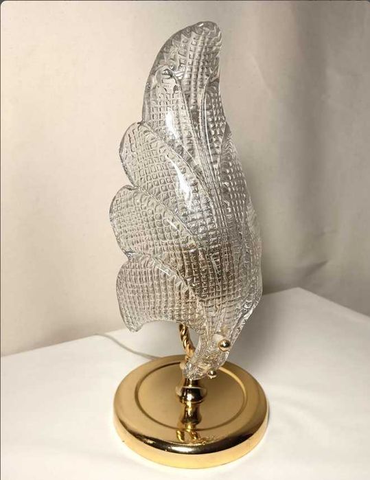 Veioze accent Art Deco sticlă Murano Barovier, vintage Mid Century