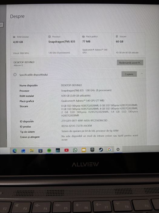 Laptop allview allbook Q