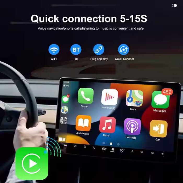 Безжичен Android Auto и Apple Carplay Usb Adapter